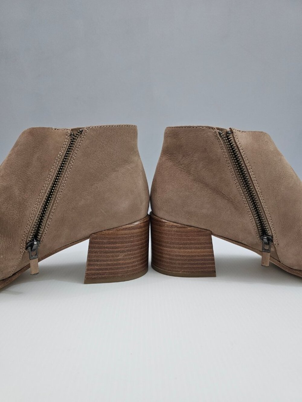 Eileen Fisher Melrose Ankle Bootie Womens 11 Earth Tan Nubuck Block Heel Boot - Picture 4 of 14
